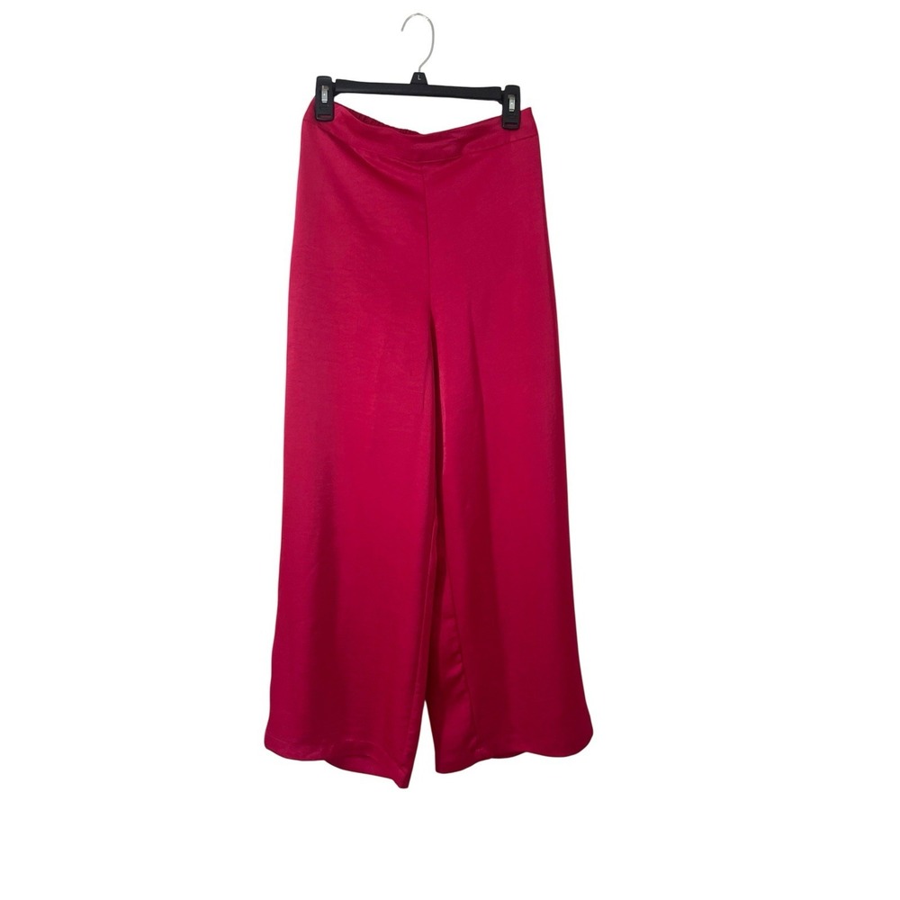 House Of Harlow Size S Hot Pink Wide-Leg Palazzo Pants Relaxed Pull On Going Out